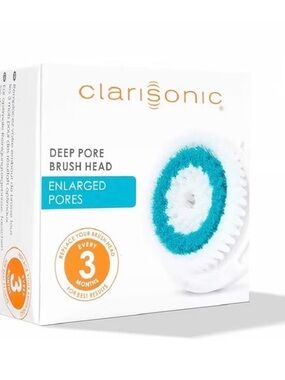 Clarisonic Deep Pore & Sensitive Skin Replacement Brush Heads - 4 heads NWT